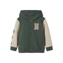 NAME IT MINI Nyree L/S Sweat Cardigan - Garden Topiary