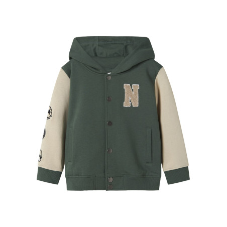 NAME IT MINI Nyree L/S Sweat Cardigan - Garden Topiary