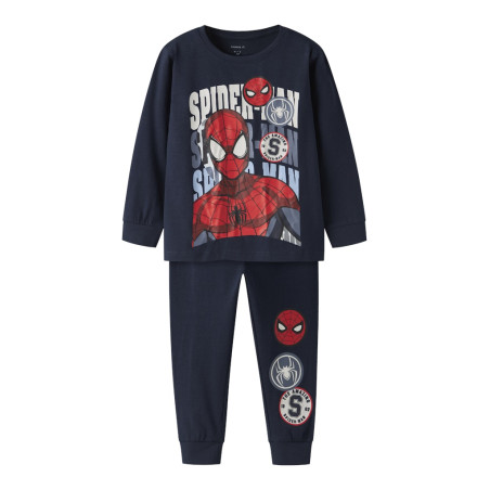 NAME IT MINI Octi Spiderman L/S Nattøjssæt - Navy Blazer
