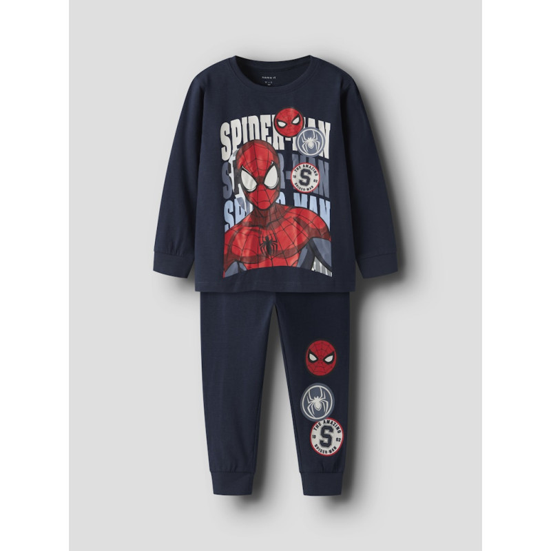 NAME IT MINI Octi Spiderman L/S Nattøjssæt - Navy Blazer