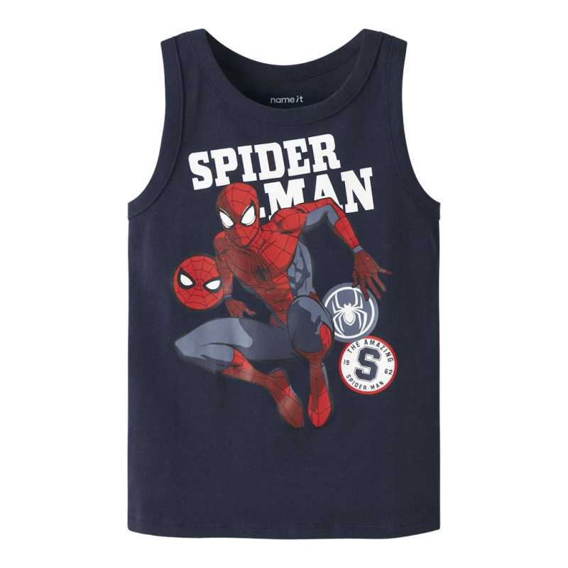 NAME IT MINI Ovile Spiderman Tank Top - Navy Blazer