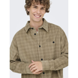 ONLY & SONS Waleed Corduroy Overskjorte - Chinchilla