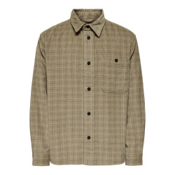 ONLY & SONS Waleed Corduroy Overskjorte - Chinchilla