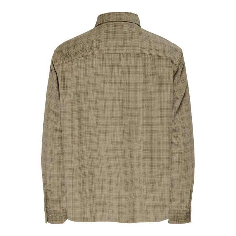 ONLY & SONS Waleed Corduroy Overskjorte - Chinchilla