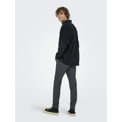 ONLY & SONS Waleed Corduroy Overskjorte - Jet Black