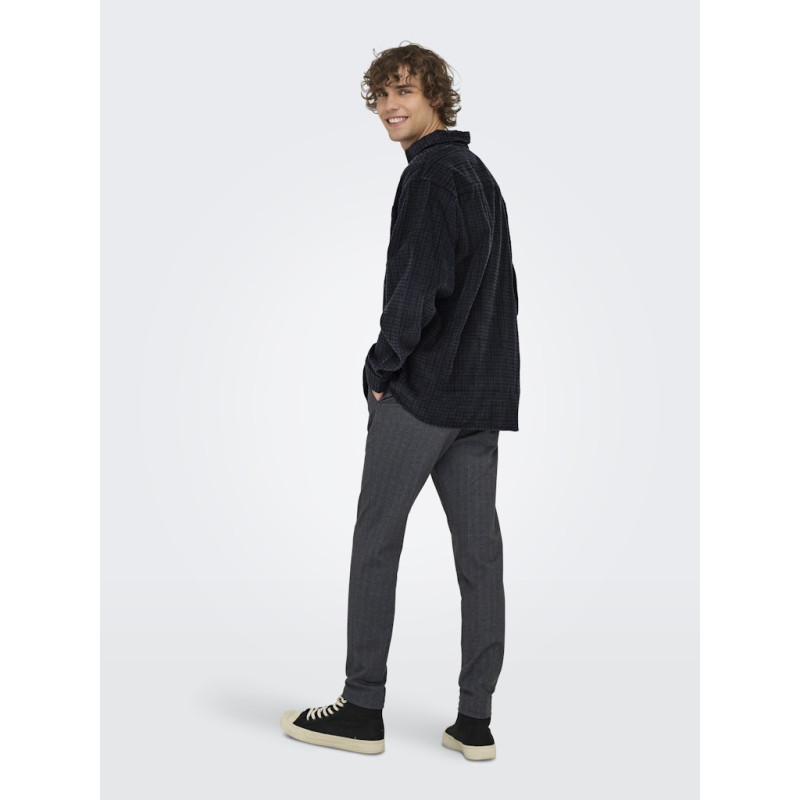 ONLY & SONS Waleed Corduroy Overskjorte - Jet Black