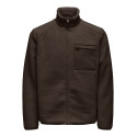ONLY & SONS Dallas Sherpa Jakke - Coffee Bean