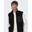 ONLY & SONS Dallas Sherpa Teddyvest - Sort
