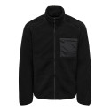 ONLY & SONS Dallas Sherpa Jakke - Sort