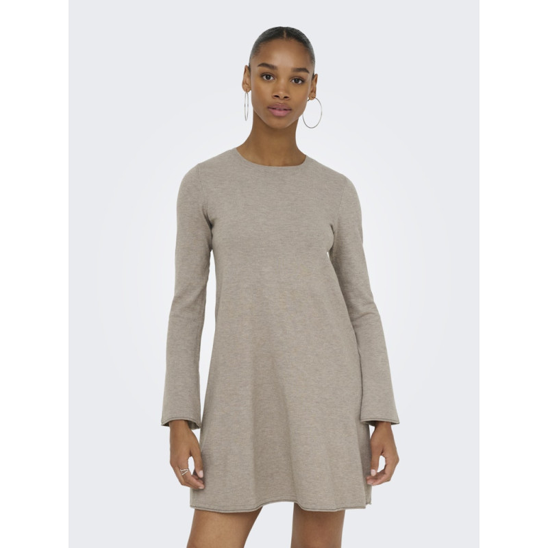 ONLY Amalio L/S Strik Kjole - Fungi