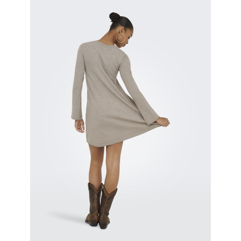 ONLY Amalio L/S Strik Kjole - Fungi