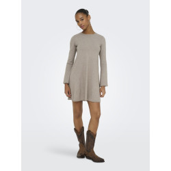 ONLY Amalio L/S Strik Kjole - Fungi