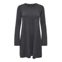 ONLY Amalio L/S Strik Kjole - Dark Grey Melange