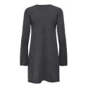 ONLY Amalio L/S Strik Kjole - Dark Grey Melange