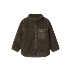 NAME IT Mini Mall Teddy Jakke - Morel