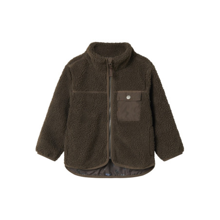 NAME IT Mini Mall Teddy Jakke - Morel