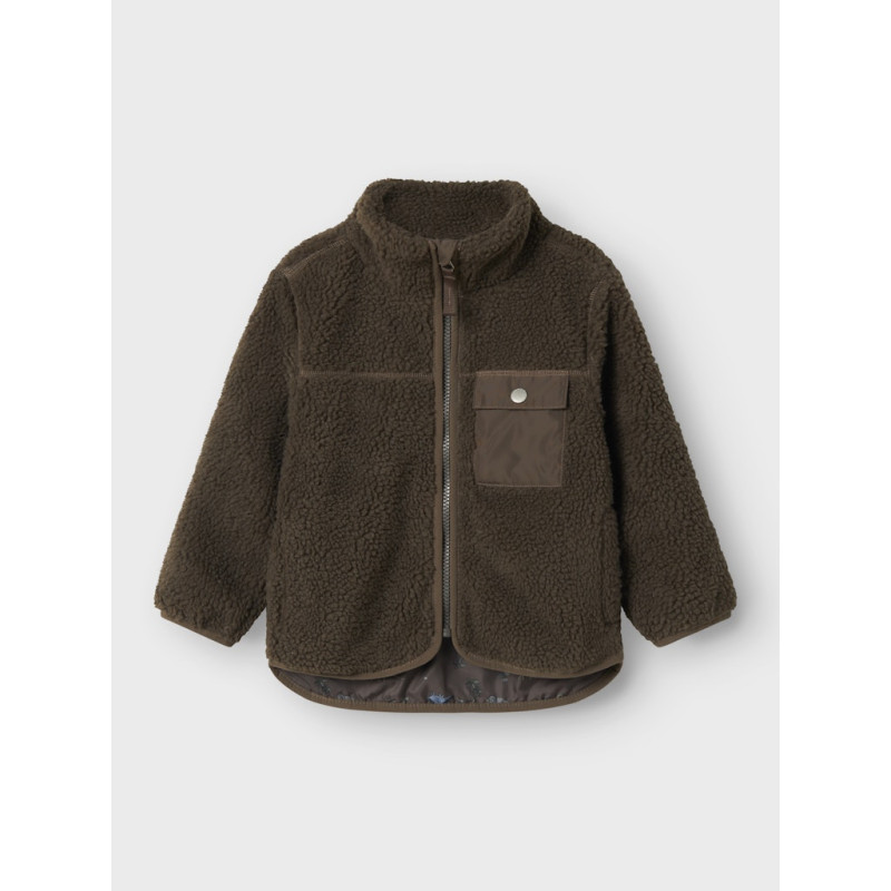 NAME IT Mini Mall Teddy Jakke - Morel