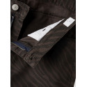 LMTD Zebra Twill Brede Bukser - Chocolate Brown
