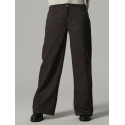 LMTD Zebra Twill Brede Bukser - Chocolate Brown