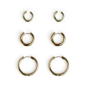 PIECES Jilvi 3-Pak Øreringe - Gold Colour