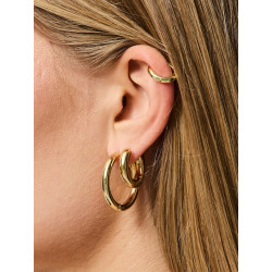 PIECES Jilvi 3-Pak Øreringe - Gold Colour