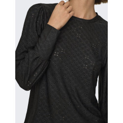 JDY Cathinka L/S Bellsleeve Top - Sort