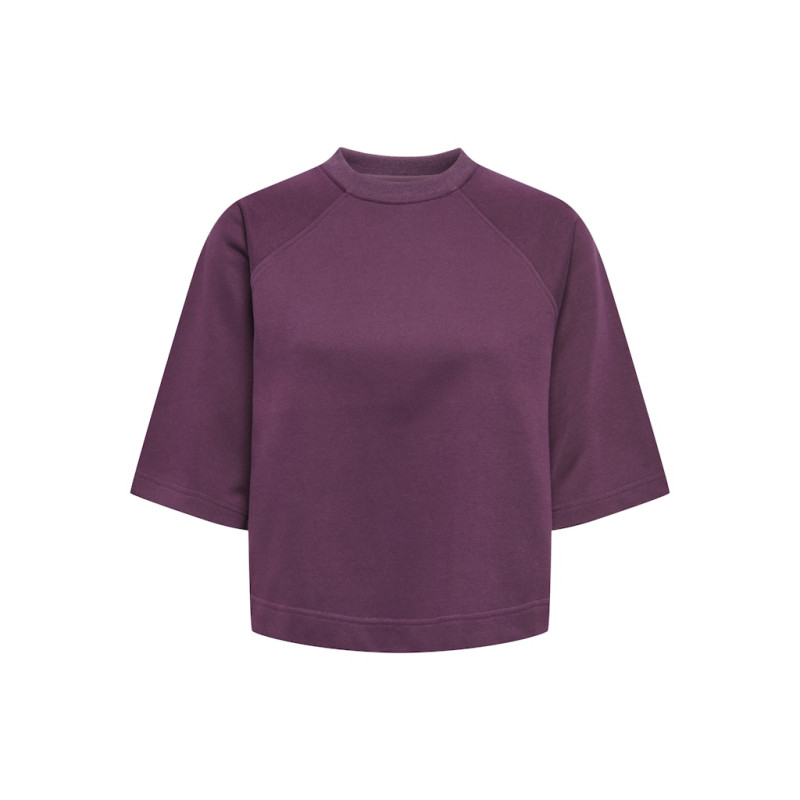ONLY Dasie 2/4 Raglan Sweatshirt - Mauve Wine