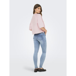 ONLY Dasie 2/4 Raglan Sweatshirt - Chalk Pink
