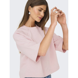 ONLY Dasie 2/4 Raglan Sweatshirt - Chalk Pink