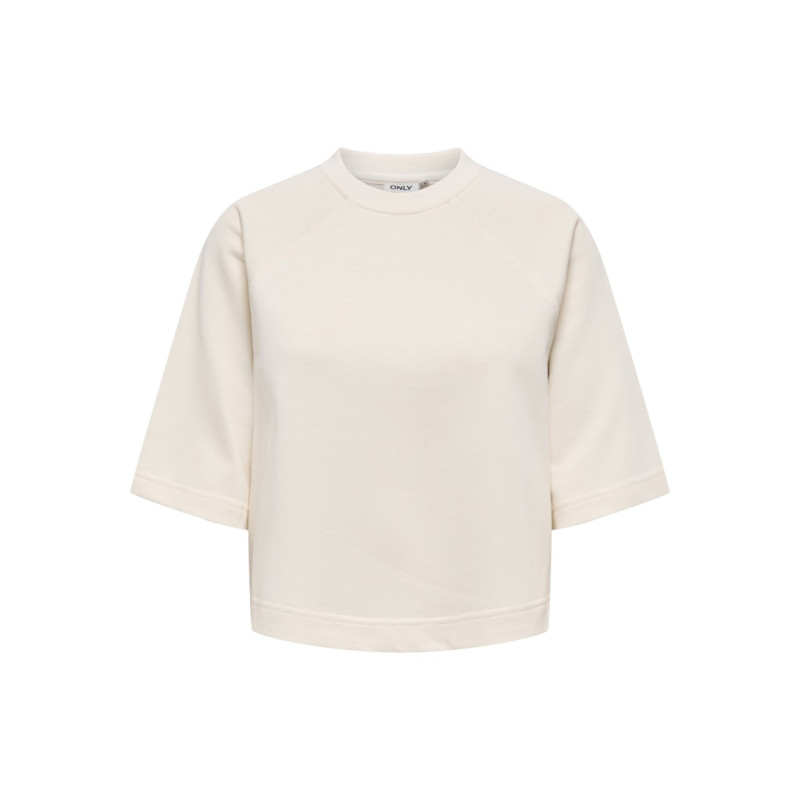 ONLY Dasie 2/4 Raglan Sweatshirt - Gardenia