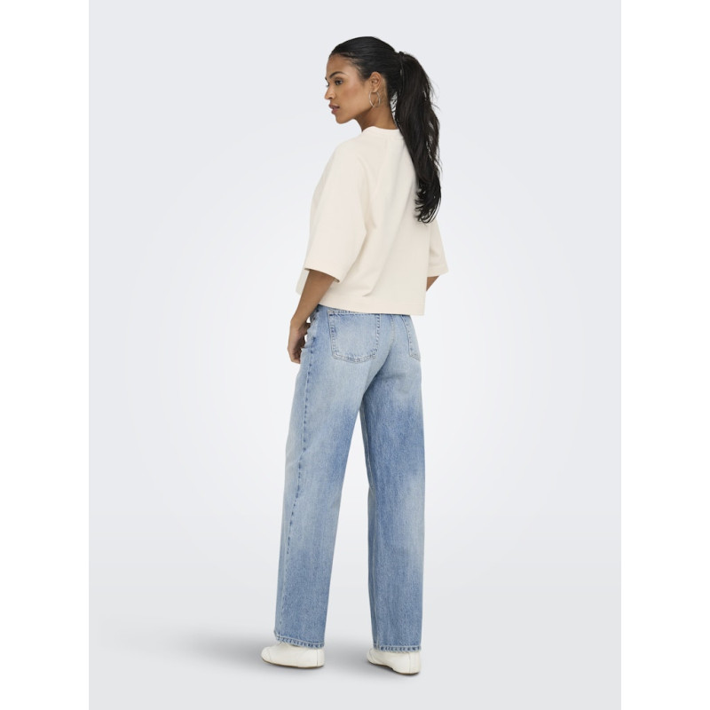 ONLY Dasie 2/4 Raglan Sweatshirt - Gardenia