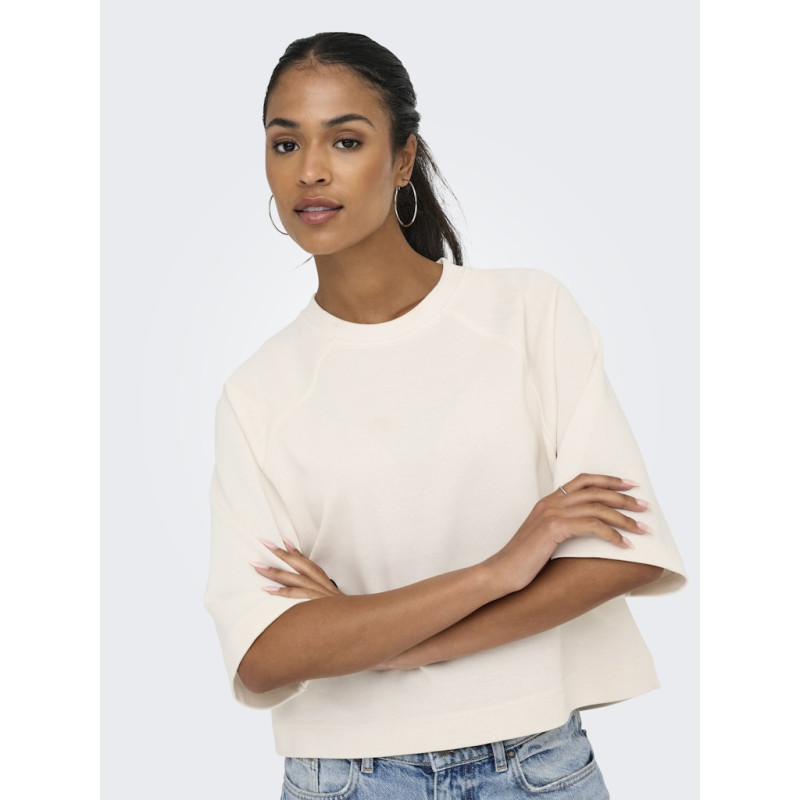 ONLY Dasie 2/4 Raglan Sweatshirt - Gardenia