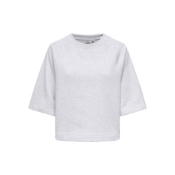 ONLY Dasie 2/4 Raglan Sweatshirt - Light Grey Melange