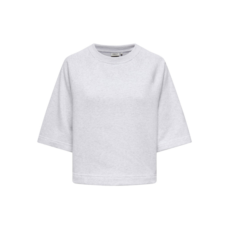 ONLY Dasie 2/4 Raglan Sweatshirt - Light Grey Melange
