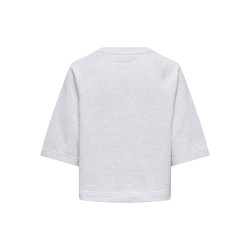 ONLY Dasie 2/4 Raglan Sweatshirt - Light Grey Melange