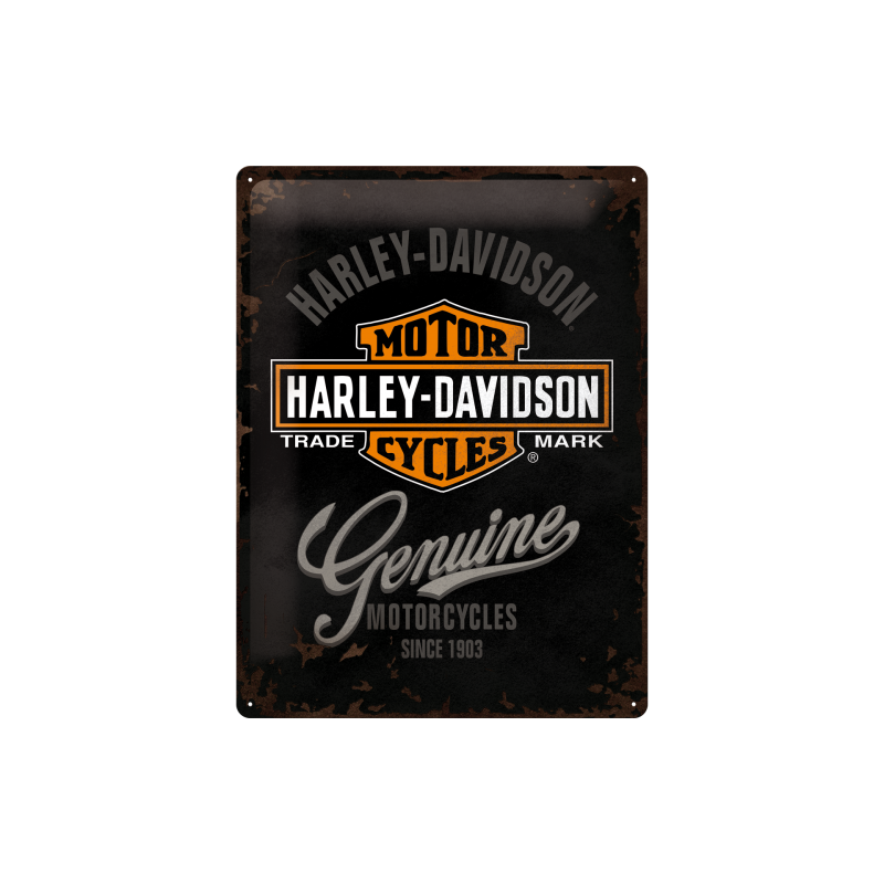 Harley-Davidson Genuine Logo Metal Skilt 30x40 cm.