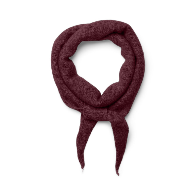 PIECES Minna Trekantet Tørklæde - Tawny Port