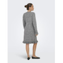 ONLY Mera L/S Strik Kjole - Medium Grey Melange