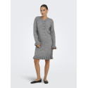 ONLY Mera L/S Strik Kjole - Medium Grey Melange