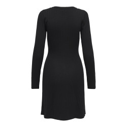 JDY Kate L/S Strik Kjole - Sort