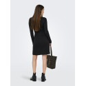 JDY Kate L/S Strik Kjole - Sort