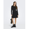 JDY Kate L/S Strik Kjole - Sort