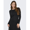 JDY Kate L/S Strik Kjole - Sort