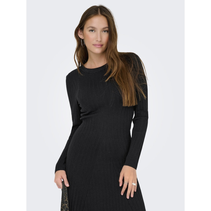 JDY Kate L/S Strik Kjole - Sort