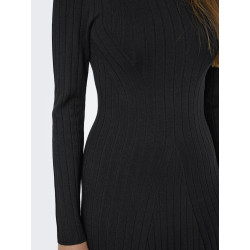 JDY Kate L/S Strik Kjole - Sort