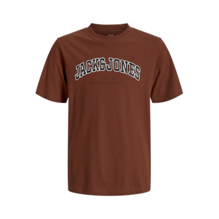 JACK & JONES PLUS Caleb Varsity T-Shirt - Burnt Henna