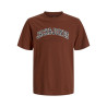 JACK & JONES PLUS Caleb Varsity T-Shirt - Burnt Henna