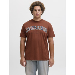 JACK & JONES PLUS Caleb Varsity T-Shirt - Burnt Henna