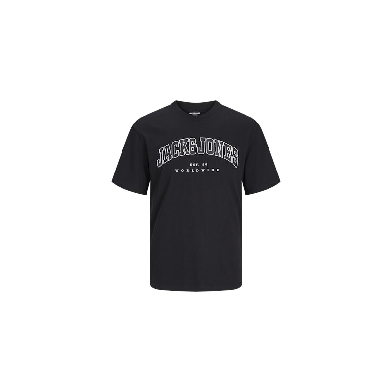 JACK & JONES PLUS Caleb Varsity T-Shirt - Sort