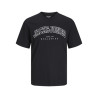JACK & JONES PLUS Caleb Varsity T-Shirt - Sort